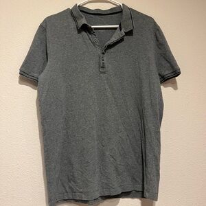 Classic Large  Gray Armani Exchange Shirt with Short Sleeves and Soft Fabric